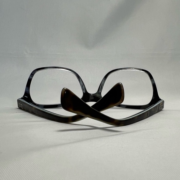 Ray-Ban Brown Tortoise and Blue Square Frame Eyeglasses - Frames Only - Picture 2 of 9